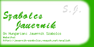 szabolcs jauernik business card